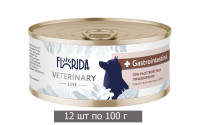 Влажный корм Florida Gastrointestinal для собак, ветеринарный диетический при расстройствах пищеварения (12 шт по 100 г)