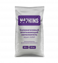 Napkins - силикагелевый наполнитель для кошек впитывающий, без отдушки, морозная свежесть