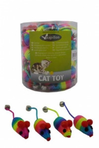 Papillon Игрушка для кошек вязанная &quot;Радужная мышка&quot; с бубенчиком, 5см