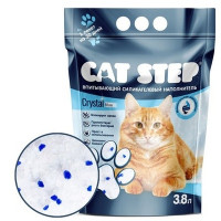 Cat step Crystal Blue впитывающий силикагелевый наполнитель
