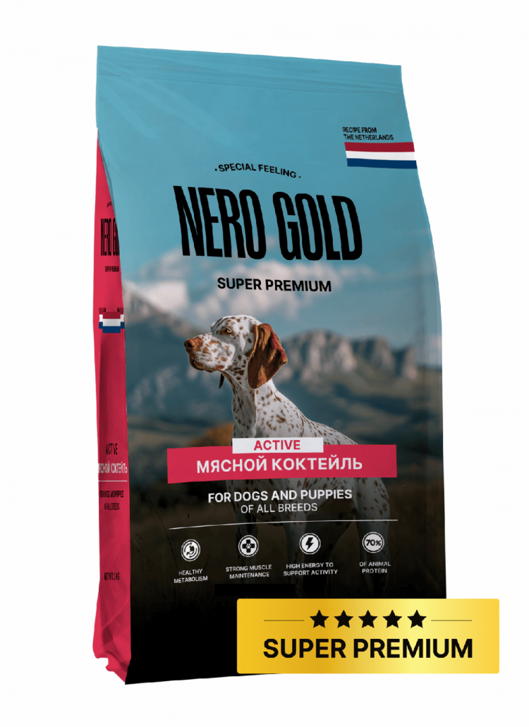 Сухой корм NERO GOLD super premium для собак и щенков всех возрастов