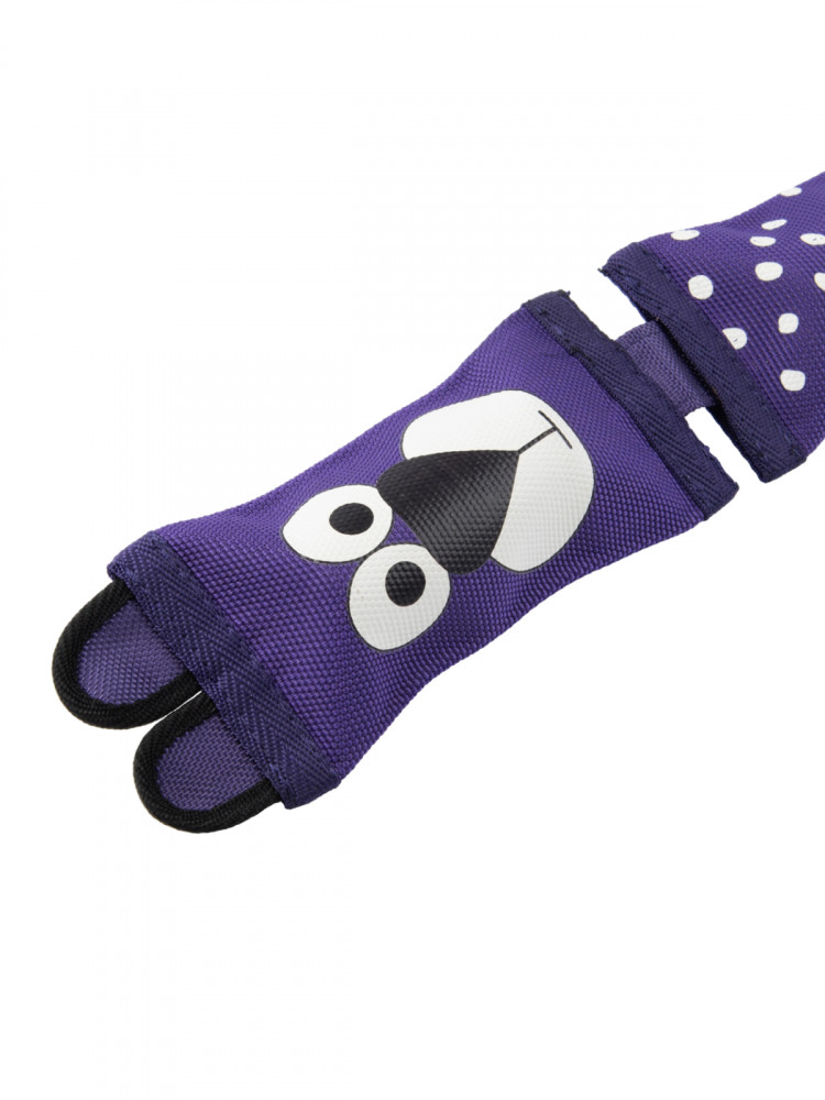 Игрушка Mr.Kranch для собак Медвежонок из пожарного шланга 50 см фиолетовая