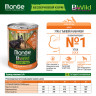 Влажный корм Monge Dog BWild GRAIN FREE Mini для взрослых собак мелких пород, беззерновой, из утки с тыквой и кабачками, 24 шт по 400 г
