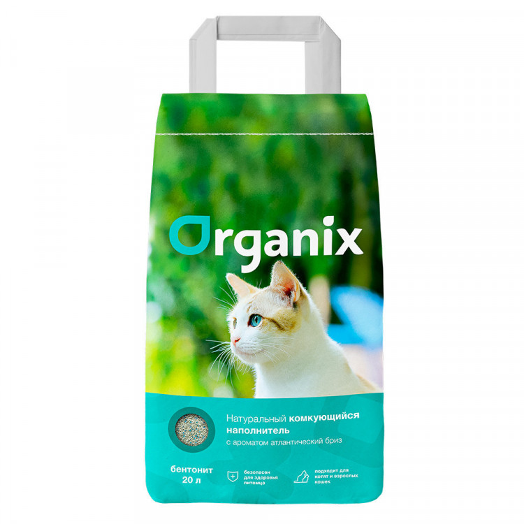 Organix наполнители Комкующийся наполнитель с ароматом атлантический бриз