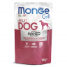  Влажный корм Monge Dog Grill для собак с говядиной, паучи, 24 шт по 100 г