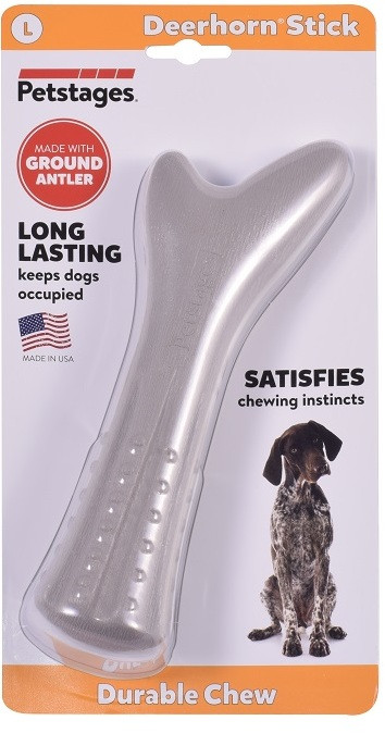 Petstages Игрушка для собак Deerhorn, с оленьими рогами 20 см большая