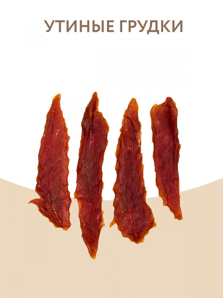 Мнямс лакомство для собак утиные грудки в банке 800 г