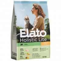 Сухой корм Elato Holistic Lite для котят, беременных и кормящих кошек с курицей и индейкой