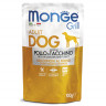 Влажный корм Monge Dog Grill для собак с курицей и индейкой, паучи, 24 шт по 100 г