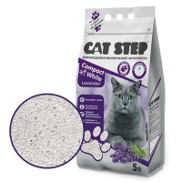 Cat step Compact White Lavеnder комкующийся минеральный наполнитель