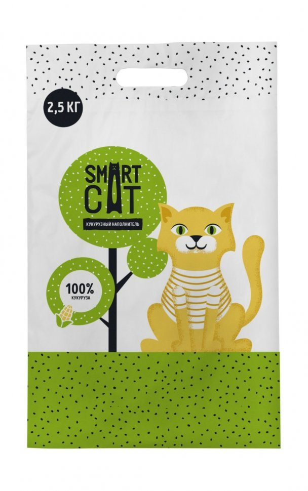 Smart Cat - Кукурузный впитывающий наполнитель для кошек