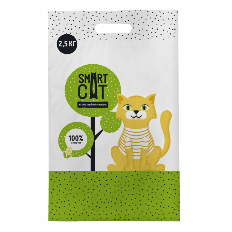Smart Cat - Кукурузный впитывающий наполнитель для кошек