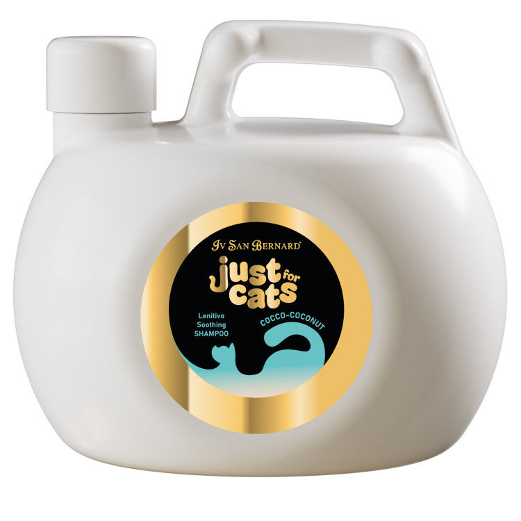 Iv San Bernard Just for cats Coconut Успокаивающий шампунь для кошек, для любого типа шерсти