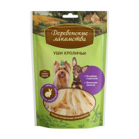 Деревенские лакомства уши кроличьи для малых и миниатюрных пород