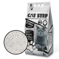Cat step Compact White Carbon комкующийся минеральный наполнитель