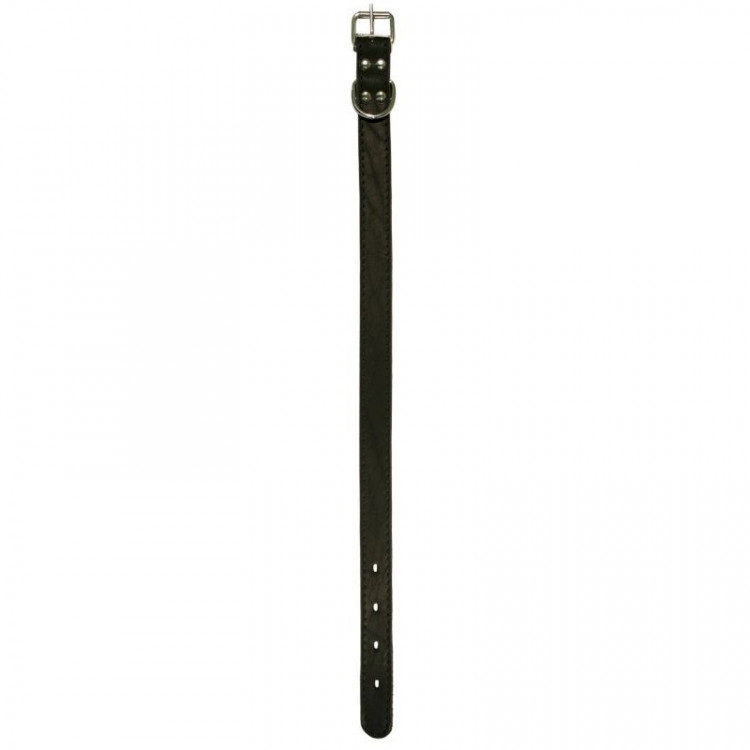 Зооэкспресс ошейник строченый черный 2 слоя