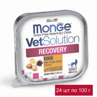 Влажный корм Monge VetSolution Cat Recovery Рекавери для кошек при восстановлении питания в период выздоровления 24 шт по 100 г