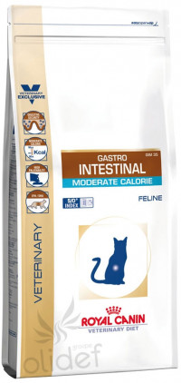 Royal Canin Gastro Intestinal Moderate Calorie GIM35 корм для кошек с умеренным содержанием энергии при нарушении пищеварения