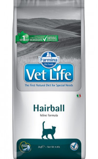 Farmina Vet Life Cat Hairball для кошек, выведение шерстяных комочков