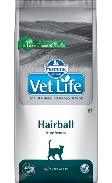 Farmina Vet Life Cat Hairball для кошек, выведение шерстяных комочков
