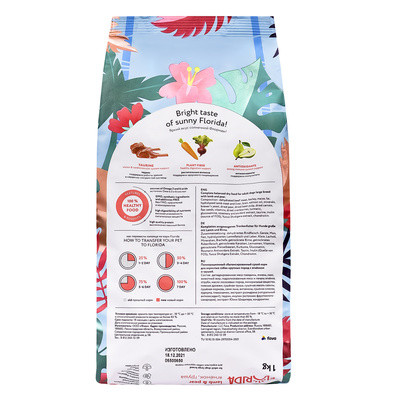 FLORIDA сухой корм для взрослых собак крупных пород с ягненком и грушей