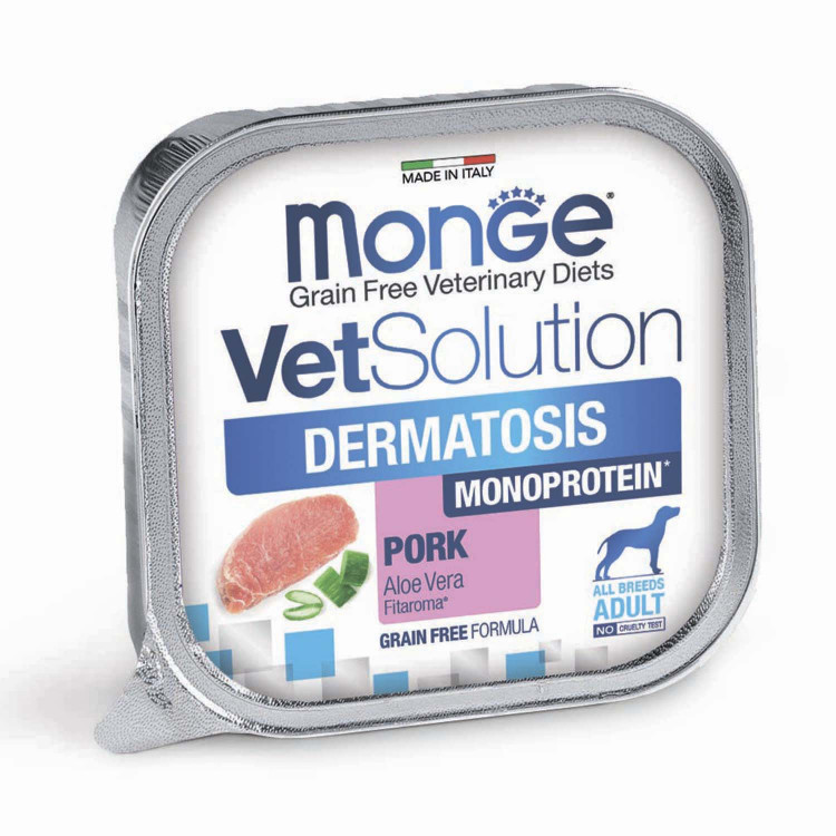 Влажный корм Monge VetSolution Dog Dermatosis Дерматозис для собак при заболеваниях кожи 24 шт по 150 г