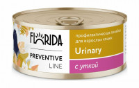 Florida Preventive Line Urinary - Консервы для кошек, &quot;Профилактика образования мочевых камней&quot;, с Уткой