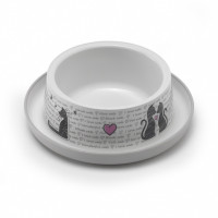 Moderna Нескользящая миска с защитой от муравьев Trendy - Влюбленные коты, 350 мл