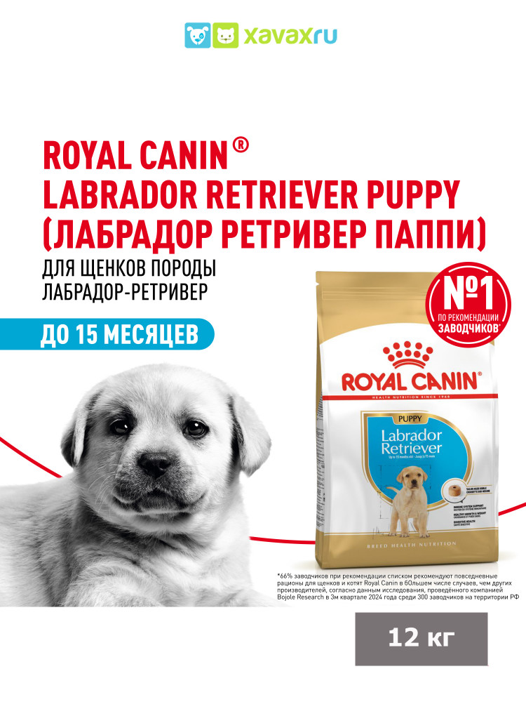 Сухой корм Royal Canin Labrador Retriever Puppy для щенков породы Лабрадор Ретривер до 15 месяцев