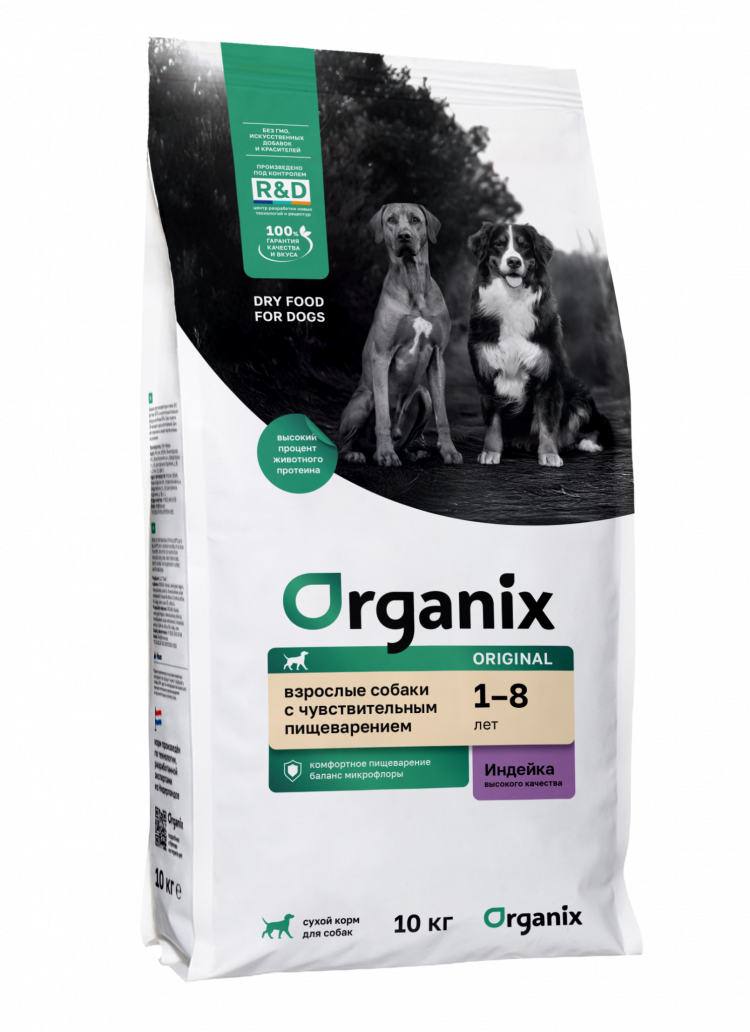 Organix Adult Dog Turkey - Сухой корм для взрослых Собак с Индейкой