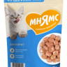  Влажный корм Мнямс На каждый день Кусочки в соусе с индейкой для котят старше 1 месяца (упаковка 24 шт по 85 гр)
