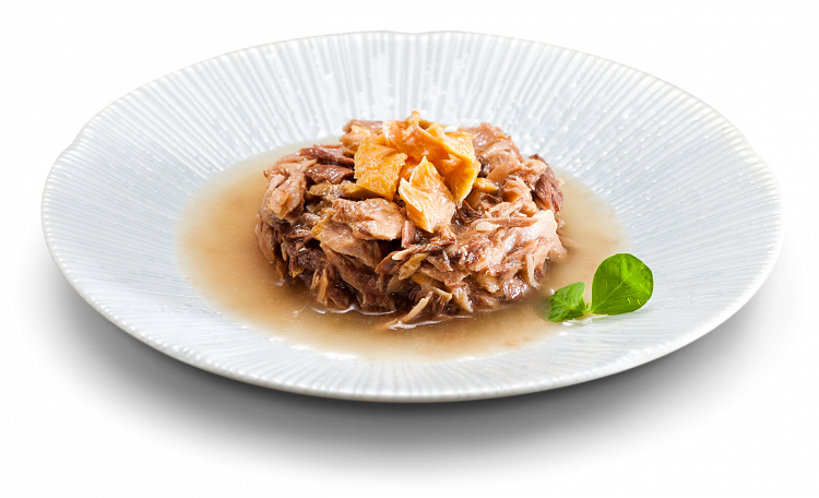 Влажный корм для кошек Петтрик, Pettric Original Taste - Tuna Loin Flakes with Wild Salmon in Sauce, беззерновой с тунцом и лососем в соусе (упаковка 24 шт по 70 г)