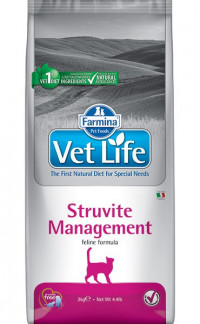 Farmina Vet Life Cat Struvite Management для кошек, рецидивы мочекаменной болезни; идиопатический цистит
