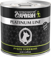 Консервы для собак Четвероногий Гурман Platinum Line рубец говяжий