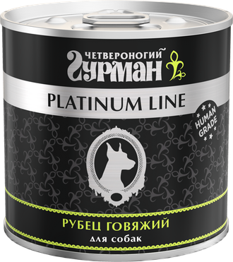Консервы для собак Четвероногий Гурман Platinum Line рубец говяжий