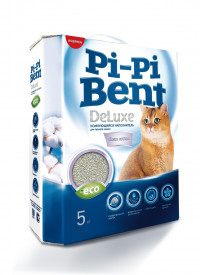 Наполнитель для кошек Pi-Pi-Bent DeLuxe Clean Cotton, комкующийся