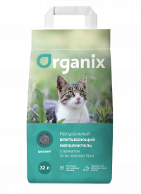 Organix впитывающий наполнитель для кошек с ароматом атлантический бриз, элитный (Elite+)