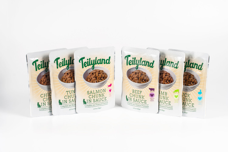 Влажный корм для кошек Петтрик, Pettric TEILYLAND паучи с уткой в соусе пауч (упаковка 12 шт по 85 г)