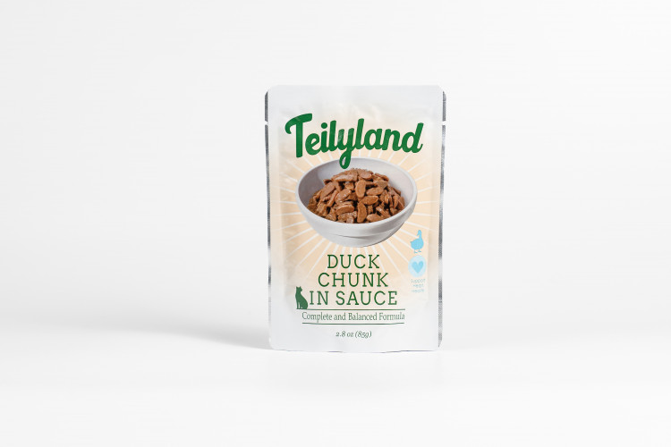 Влажный корм для кошек Петтрик, Pettric TEILYLAND паучи с уткой в соусе пауч (упаковка 12 шт по 85 г)