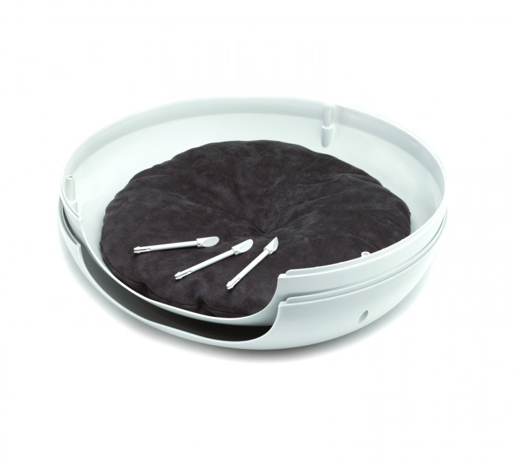 Moderna Элитный домик-пончик с подушкой, 49х46х26, белый