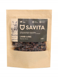 Лакомства для собак Savita Lamb natural, сублимированное, баранье легкое