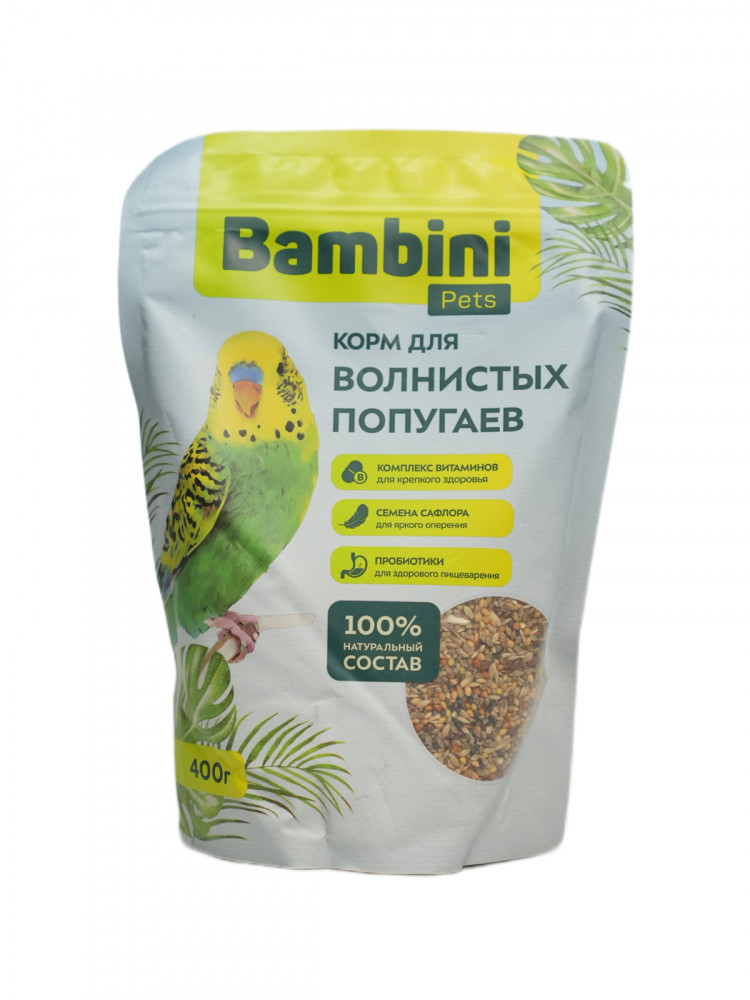 Корм Bambini Pets для волнистых попугайчиков