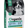 Organix Chicken - сухой корм для взрослых собак крупных и средних пород с курицей, фруктами и овощами