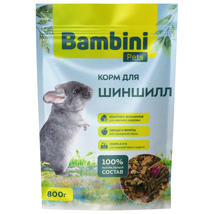 Корм Bambini Pets для шиншилл