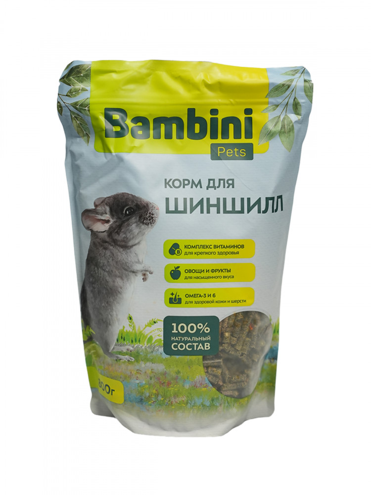 Корм Bambini Pets для шиншилл