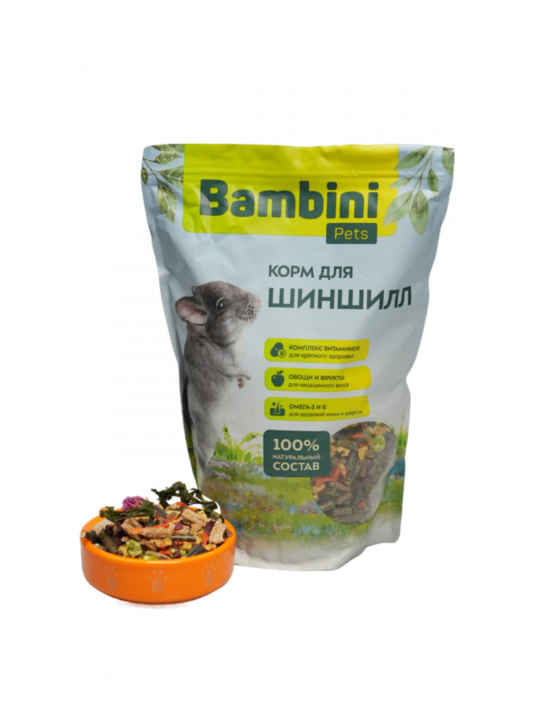 Корм Bambini Pets для шиншилл