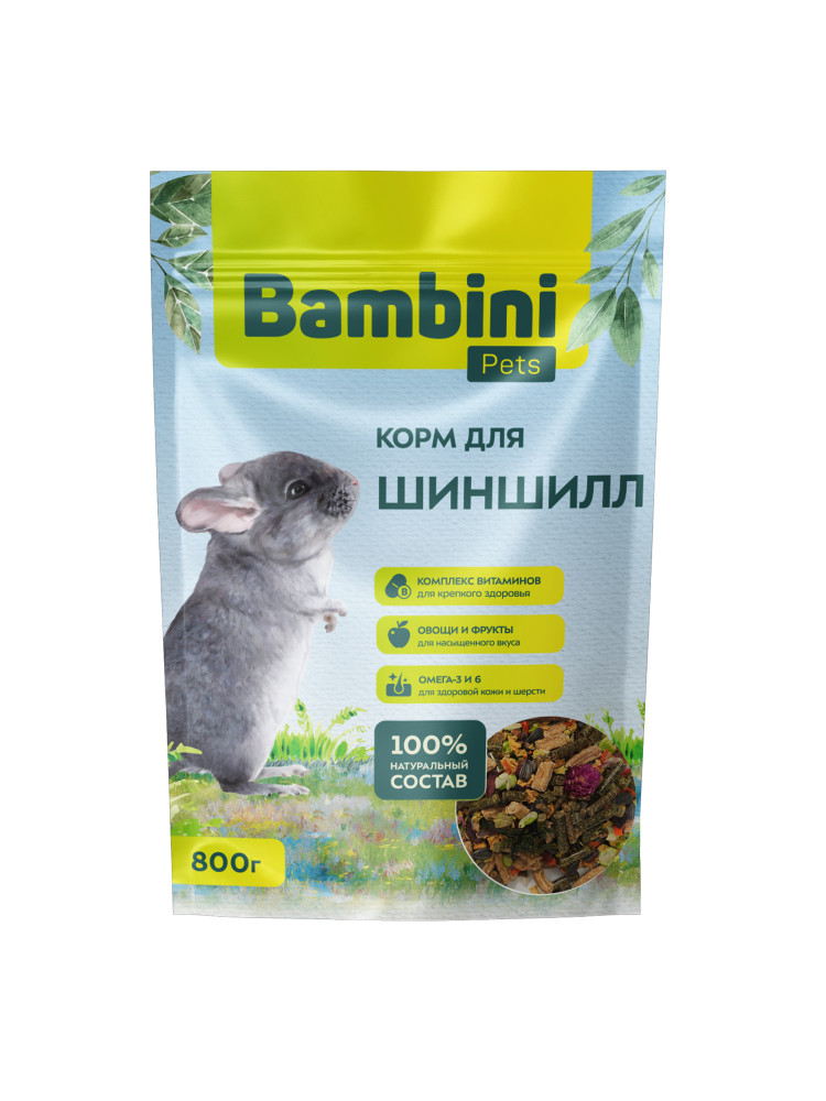 Корм Bambini Pets для шиншилл