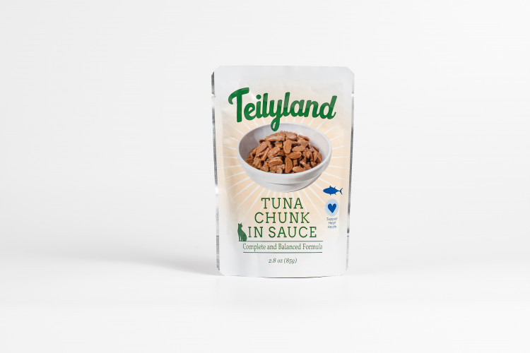 Влажный корм для кошек Петтрик, Pettric TEILYLAND паучи с тунцом в соусе (упаковка 12 шт по 85 г)