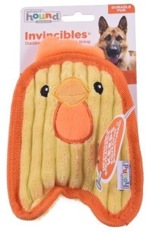 PetStages Игрушка для собак Invinc Mini Цыпленок 17 см без наполнителя