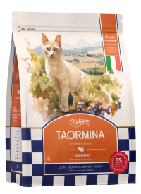 Taormina Southern Forest беззерновой корм для стерилизованных кошек со свежей индейкой, ягодами и овощами